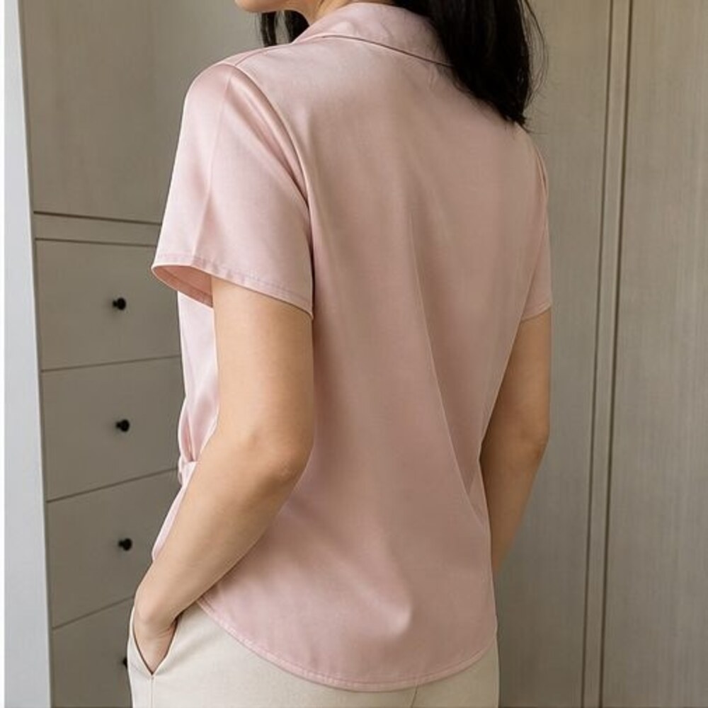 Blush Ruffle Blouse - Picture 3 of 6